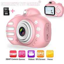 Load image into Gallery viewer, Kids Camera Cartoon Cute Flash 20MP HD  Mini Digital  Camera Children Toys Camera 2.4 inch IPS Screen For Child Birthday Gift
