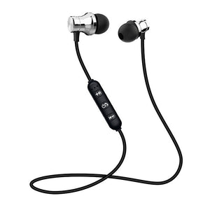 4.2 Bluetooth écouteur sport tour de cou magnétique sans fil écouteurs stéréo écouteurs musique métal écouteurs avec micro pour tous les téléphones