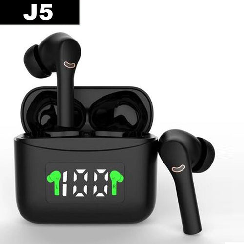 J5 Bluetooth 5.2 écouteur HD stéréo sans fil écouteurs tactile Bluetooth écouteur sport étanche avec Microphone