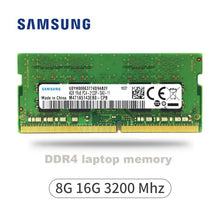 Load image into Gallery viewer, Samsung Original nouvelle mémoire Ram DDR4 8G 16G 3200Mhz pour ordinateur portable portable
