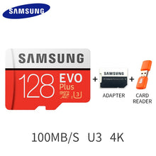 Load image into Gallery viewer, SAMSUNG-carte Micro SD EVO EVO EVO +, 32 go/64 go/128 go/256 go/512 go/128 go, U1, TF, mémoire Flash, pour téléphone
