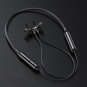 5.0 Bluetooth écouteur sport tour de cou magnétique sans fil écouteurs stéréo écouteurs musique casque avec micro pour téléphones mobiles