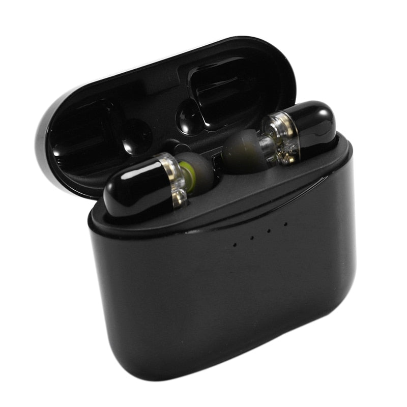 TWS sans fil écouteurs Bluetooth 5.0 écouteur FreeBud jeu casque tactile-contrôle pour Iphones Xiaomi Samsung Huawei écouteurs Bl (Black)