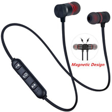 Load image into Gallery viewer, 5.0 Bluetooth écouteur sport tour de cou magnétique sans fil écouteurs stéréo écouteurs musique métal écouteurs avec micro pour tous les téléphones
