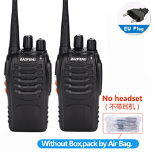 Load image into Gallery viewer, 2 pièces Baofeng BF-888S talkie-walkie 5W radio bidirectionnelle Portable CB Radio UHF 400-470MHz 16CH Comunicador émetteur-récepteur

