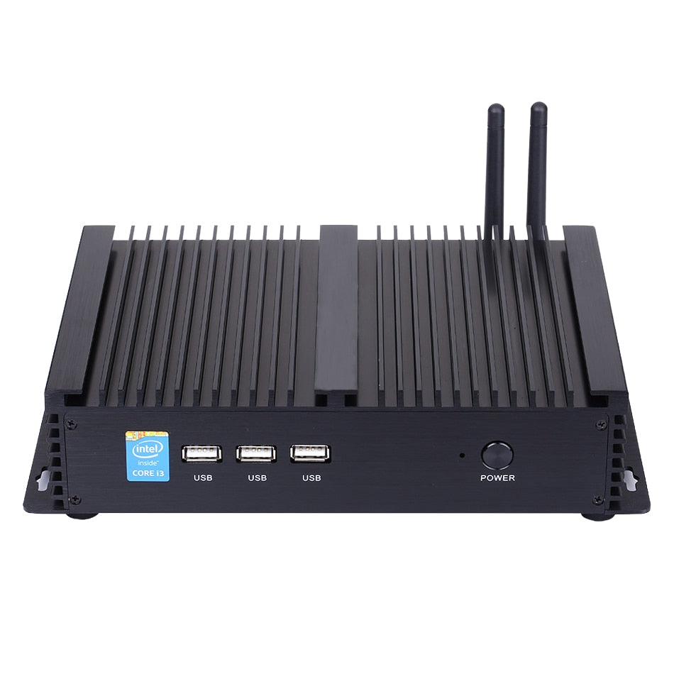 Fanless Industrial PC,Mini Computer,Windows 10,Intel Core I5 8250U,[HUNSN MA04I],(Dual WiFi/VGA/HD/3USB2.0/4USB3.0/LAN/2COM)