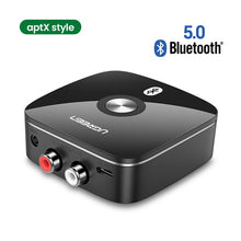 Load image into Gallery viewer, Ugreen Bluetooth RCA Receiver 5.0 aptX LL 3.5mm Jack Aux Wireless Adapter Music for TV Car RCA Bluetooth 5.0 3.5 Audio Receiver
