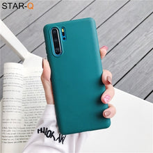Load image into Gallery viewer, candy color silicone phone case for huawei p30 lite pro p20 lite p10 p smart plus z 2019 2018 matte soft tpu back cover
