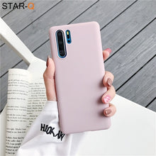 Load image into Gallery viewer, candy color silicone phone case for huawei p30 lite pro p20 lite p10 p smart plus z 2019 2018 matte soft tpu back cover
