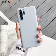 Load image into Gallery viewer, candy color silicone phone case for huawei p30 lite pro p20 lite p10 p smart plus z 2019 2018 matte soft tpu back cover
