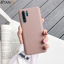 Load image into Gallery viewer, candy color silicone phone case for huawei p30 lite pro p20 lite p10 p smart plus z 2019 2018 matte soft tpu back cover
