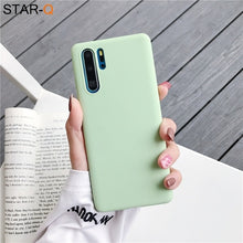 Load image into Gallery viewer, candy color silicone phone case for huawei p30 lite pro p20 lite p10 p smart plus z 2019 2018 matte soft tpu back cover
