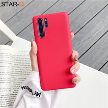 Load image into Gallery viewer, candy color silicone phone case for huawei p30 lite pro p20 lite p10 p smart plus z 2019 2018 matte soft tpu back cover
