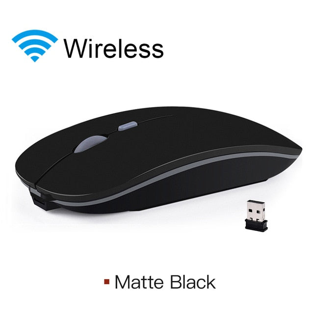 Wireless Mouse Computer Bluetooth Mouse Silent PC Mause Rechargeable Ergonomic Mouse 2.4Ghz USB Optical Mice For Laptop PC