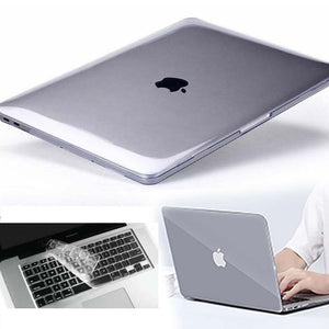 KK&LL For Apple MacBook Air Pro Retina 11 12 13 15 - Crystal Shell  Laptop Protector case + Keyboard Cover