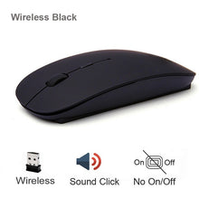 Load image into Gallery viewer, Bluetooth 5.0 + 2.4Ghz Wireless Dual Mode 2 In 1 Cordless Mouse 1600 DPI Ultra-thin Ergonomic Portable Optical Mice
