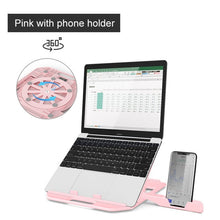 Load image into Gallery viewer, Height Adjustment Laptop Stand For Macbook Pro Notebook Support 360 Degree Rotating Bottom Computer Stand Riser Cooling Pad
