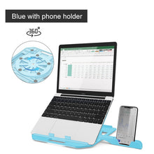 Load image into Gallery viewer, Height Adjustment Laptop Stand For Macbook Pro Notebook Support 360 Degree Rotating Bottom Computer Stand Riser Cooling Pad
