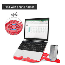 Load image into Gallery viewer, Height Adjustment Laptop Stand For Macbook Pro Notebook Support 360 Degree Rotating Bottom Computer Stand Riser Cooling Pad
