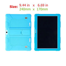 Load image into Gallery viewer, Funda Tablet 10.1 Universal Case Soft Silicone for 10 10.1 inch Android Tablet PC Soft Shockproof Cover Case L 9.44in W 6.69in
