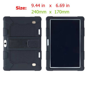 Funda Tablet 10.1 Universal Case Soft Silicone for 10 10.1 inch Android Tablet PC Soft Shockproof Cover Case L 9.44in W 6.69in