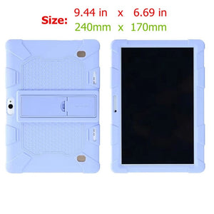 Funda Tablet 10.1 Universal Case Soft Silicone for 10 10.1 inch Android Tablet PC Soft Shockproof Cover Case L 9.44in W 6.69in