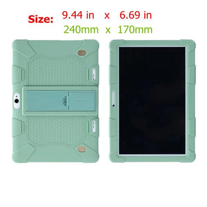 Funda Tablet 10.1 Universal Case Soft Silicone for 10 10.1 inch Android Tablet PC Soft Shockproof Cover Case L 9.44in W 6.69in
