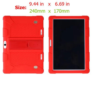 Funda Tablet 10.1 Universal Case Soft Silicone for 10 10.1 inch Android Tablet PC Soft Shockproof Cover Case L 9.44in W 6.69in