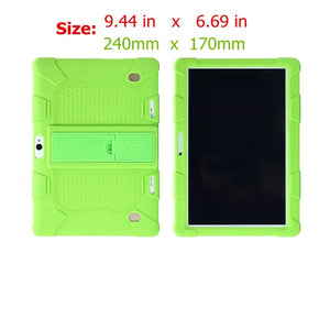 Funda Tablet 10.1 Universal Case Soft Silicone for 10 10.1 inch Android Tablet PC Soft Shockproof Cover Case L 9.44in W 6.69in