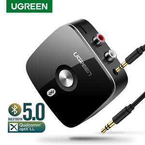 Ugreen Bluetooth RCA Receiver 5.0 aptX LL 3.5mm Jack Aux Wireless Adapter Music for TV Car RCA Bluetooth 5.0 3.5 Audio Receiver