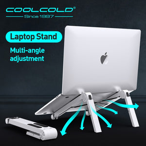 COOLCOLD Lightweight Laptop Cooling Stand Plastic Vertical Laptop Stand Foldable Tablet Stand Bracket Laptop Holder for MacBook