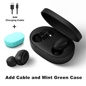 Xiaomi Redmi Airdots 2 TWS Mi True Wireless Bluetooth Earphones Stereo Bass Bluetooth 5.0 With Mic Handsfree Earbuds AI Control