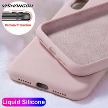 Load image into Gallery viewer, YISHANGOU Case For Apple iPhone 11 12 Pro Max SE 2 2020 6 S 7 8 Plus X XS MAX XR Cute Candy Color Couples Soft Silicone Cover
