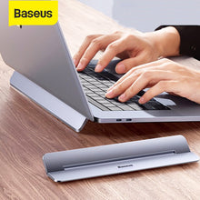Load image into Gallery viewer, Baseus Laptop Stand for MacBook Air Pro Adjustable Aluminum Laptop Riser Foldable Portable Notebook Stand for 11/13/17 inch
